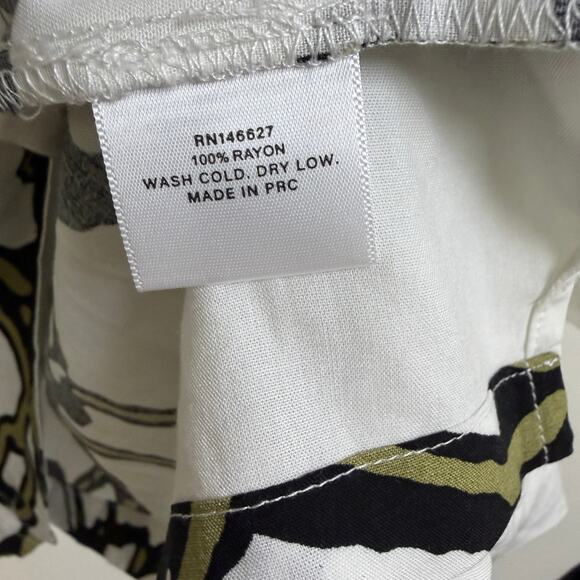 G59 Records Chained Shirt Mens 2XL White Short Sleeve Button Up Rap Rayon NWOT - Picture 11 of 11